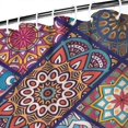 thumbnail image 3 of Multicolor Ethnic Mandala Pattern Shower Curtain 84"x72" ,Bathroom Decorative Shower Curtains Set with 12 Hooks,Modern Waterproof Washable Shower Curtain, 3 of 6