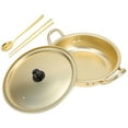 thumbnail image 4 of Miangastore 1 Set Ramen Pot with Handles Golden Aluminum Cooking Campers, 4 of 8