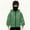 Green, variant on Masked Hoodies for Boys Girls with Built in Half Zipper Double Layer Hooded Jacket Fashion Winter Coat Sweatshirt for Kids
