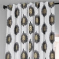 thumbnail image 5 of Mayan Teal Printed Cotton Hotel Blackout Curtain (1 Panel), Mayan Teal, 50W X 120L, 5 of 6