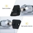 thumbnail image 3 of Milisten 2pcs 17mm Arcade Machine Cash Door Tool Box Tubular Cam Locks with 1pc Key, 3 of 6