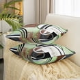 thumbnail image 4 of Mint Green Brown Gray Pillow Covers,Geometry Circles Throw Pillow Covers,Gurnge Oil Painting Bedding,Geometric Decorative Pillow Covers,Abstract Striped Lines Cushion Cases,16x16 Inch Pack of 2, 4 of 7