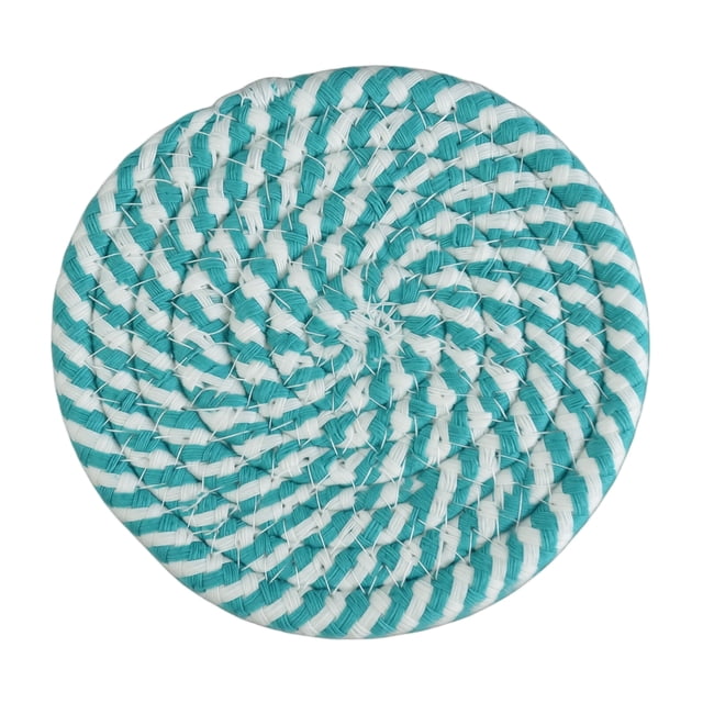 Anmrize Assorted Pattern Drink Mats, Drink Coasters , Minimalist Cotton Woven Coaster Set,Absorbent Coaster Protection Protection for Various Cups, Ideal for Coffee Tables and Home Decor Tabletop, O