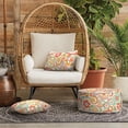 thumbnail image 6 of Outdoor/Indoor Lumbar Pillow Covers ONLY, 12\u201d x 20\u201d Fade-Resistant Patio Lumbar Cushion Cases Decorative Throw Pillowcase Shell for Couch Patio Garden Furniture Use - Flower Multi, 6 of 6