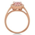 thumbnail image 2 of Diamond and Oval Pink Morganite Ring in 14K Rose Gold (2.43ct), 2 of 6
