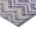 thumbnail image 4 of Addison Rugs Mayfield Washable Transitional Geometric Purple Runner Rug, 2'3" x 7'6", 4 of 5