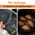 thumbnail image 3 of 3 Pieces Air Fryer Silicone Liners for Most 1-2 Qt Mini Air Fryer, 3 Pack Square Small Air Fryer Liners Silicone Reusable Airfryer Liners Accessories for COSORI, Ninja, CHEFMAN, 3 of 6