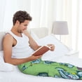 thumbnail image 5 of Salouo Motorcycle Riding Dinosaur Print Pajama Pants for Men, Lounge Pants Elastic Waistband Casual Men's sleepwear Loungewear Sleep Pajama Pant -XX-Large, 5 of 7