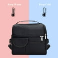 thumbnail image 4 of Vaupan Large Insulated Lunch Bag for Women and Men, Oxford Fabric Dual Compartment Reusable Lunch Box for School Office Work Picnic, Leakproof Cooler Lunch Tote Bag with Adjustable Shoulder Strap, 4 of 7