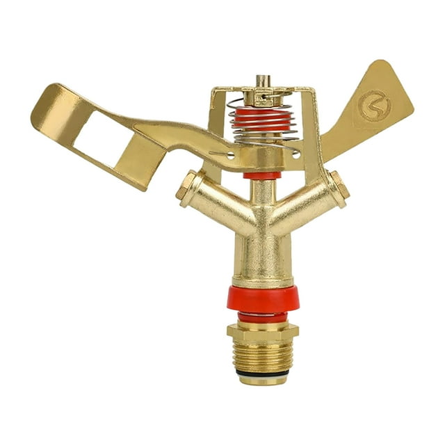 Arroseur à Buse en Alliage avec Rotation à 360 Degrés, Distance de Pulvérisation Réglable pour Irrigation de Jardin et Patio, 1 Pce Tuyau d'Arrosage Souterrain Gonflable, Arche pour Enfants, Arroseur d'Eau, Tracteur d'Eau, Lavage de Voiture
