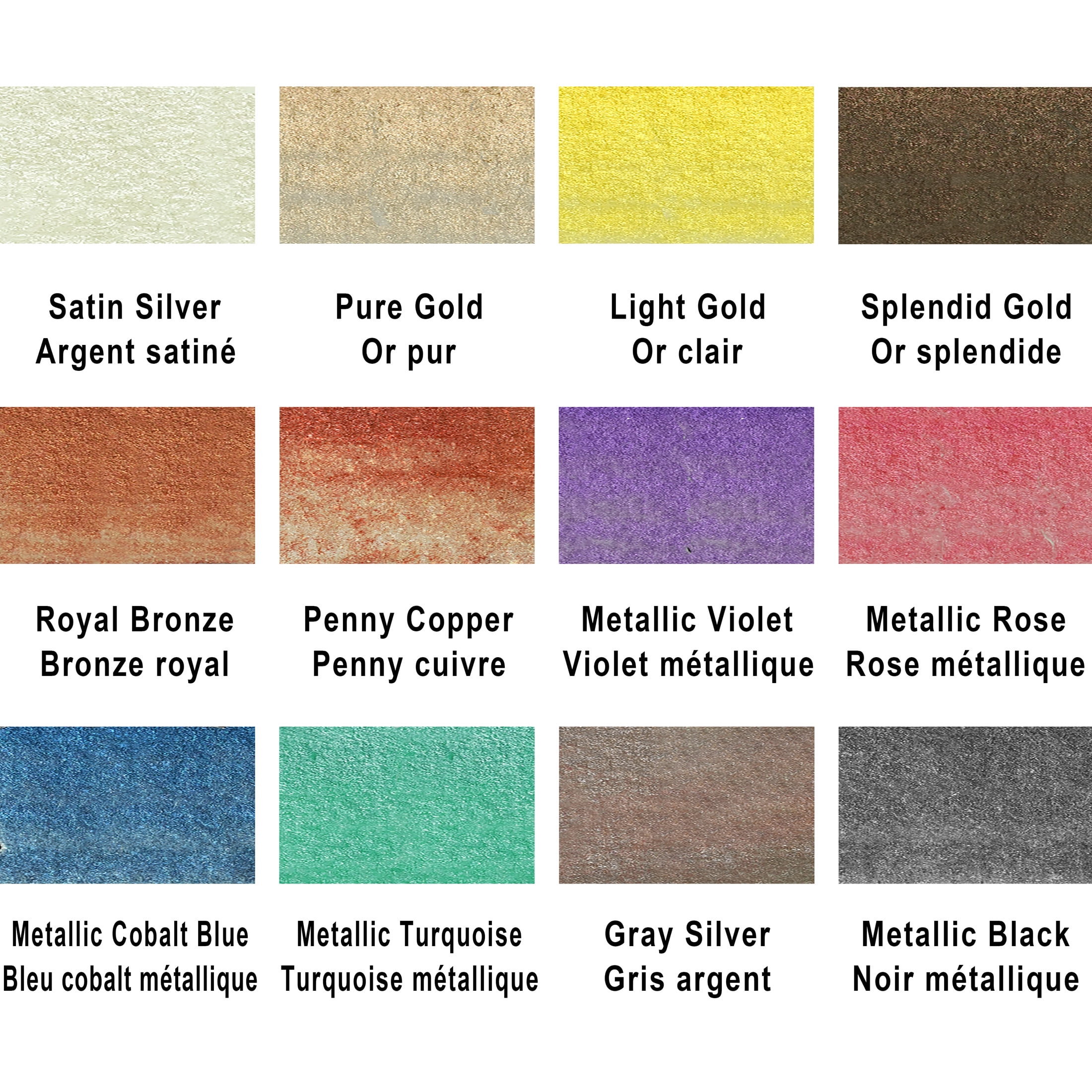 12 Half Pans Metallic Watercolor Set by Artist's Loft - High Quality Watercolor Pigments for Students - Teachers - Artists - 1 Pack