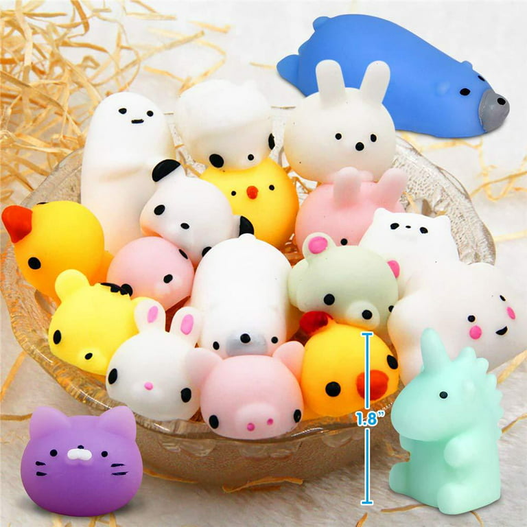 Nestling 21Pièces Kawaii Mochi Squishy Toys - Mini Squishies Noctil