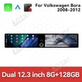 thumbnail image 3 of Aotsr Dual 12.3 inch Screen Car Radio For Volkswagen Bora 2008-2012 Android GPS Navigation Multimedia Video Player Stereo Receiver Head Unit, 3 of 15