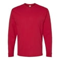 thumbnail image 5 of Hanes Essential-T Men's Long Sleeve T-Shirt, Crewneck, Classic Fit Cotton Tee, Athletic Crimson, M, 5 of 5