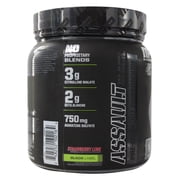 MusclePharm Assault Black Pre Workout Powder, Strawberry Lime, 30 Servings