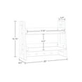thumbnail image 5 of RiverRidge Amery 2-Tier Bathroom Ladder Shelf with Open Storage and Towel Hooks - White, 5 of 8