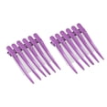 thumbnail image 4 of 12 piezas pinzas de peluquería pinzas para el cabello 6 colores horquillas de corte para salón de peluquería para peinado y corte de salón(Rosa roja) Ecomeon no, 4 of 6