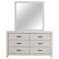 thumbnail image 3 of Brantford 6-drawer Dresser with Mirror Coastal White, 3 of 12
