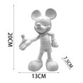 thumbnail image 1 of Figura de acción de Mickey Mouse, estatua de decoración de escritorio, colección de resina, adornos modernos simples avanzados, juguetes de modelo, 1 of 4