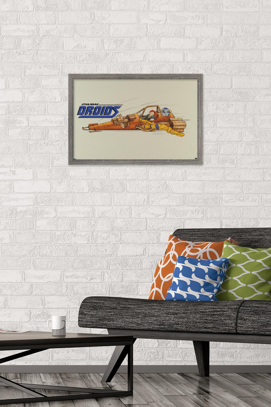 Star Wars: Droids - Speeder Wall Poster, 14.725" x 22.375", Framed