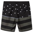 thumbnail image 4 of O'Neill Mens Hyperfreak 19 inch boardshorts Apollo Red white blue 29, 4 of 10
