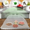 thumbnail image 4 of Christmas decorations Food Storage Storage Pack Removable and Washable Mesh Meal Cover Square Food Cover Folding Food Cover Dining Table Cover Breathable Fly Proof Cover Vegetable Cover Cover 18Inch, 4 of 9