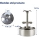 thumbnail image 2 of Molde para hacer Hamburguesas Bluelander de Acero Inoxidable, Prensa, Antiadherente, 2 of 5