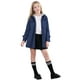 thumbnail image 4 of Gabardina Betusline Chaqueta cortavientos para niña 3-4T azul marino, 4 of 7