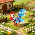 thumbnail image 4 of Cute Crown Chicken Ceramic Craft Ornament Simulation Animal Statue DIY Accessory Exquisite Desktop Garden Decor Figurine, 4 of 4