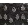 thumbnail image 4 of oneOone Georgette Viscose Fabric Leaves Block Printed Fabric 1 Yard 42 Inch Wide, 4 of 4