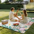 thumbnail image 4 of Tropical Flamingo Outdoor Rug for Patio/Deck/Porch, Non-Slip Large Area Rug 3 x 5 Ft, Botanical Summer Watercolor Flower Plant Indoor Outdoor Rugs Washable Area Rugs, Camping Rug Carpet Runner, 4 of 8