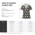 thumbnail image 5 of Naloa Daisies Flowers Print T-Shirts Short Sleeve V Neck Tees for Women Fashion Tops Trendy Lightweight Soft Casual Summer Outfits Clothes, 5 of 5
