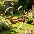 thumbnail image 4 of YAMB Hollow Heart Shaped Iron Bird Feeder, Rustproof Waterproof Hanging Feeder with Metal Hook, Easy-fill & Wash Bird Food Container for Outdoor Backyard Bird Watching & Garden Lovers, 4 of 9
