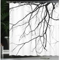thumbnail image 4 of Ambesonne Black and White Shower Curtain, Leafless Tree, 69"Wx70"L, Black and White, 4 of 5