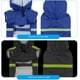 thumbnail image 5 of Impermeable para perros con capucha, impermeable y cortavientos, con tiras reflectantes y orificio para arnés (Azul oscuro, talla 3XL)., 5 of 5
