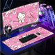 thumbnail image 1 of Alfombrilla de ratón con teclado para jugadores de Pc Hello Kitty RGB, alfombrilla de ratón LED brillante, alfombrillas de ratón de goma para juegos, alfombrilla para ordenador, 1 of 4