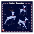 thumbnail image 5 of Yunken 3-Piece Christmas Pre-Lit Lighted Reindeer Family Set for Outdoor Lawn Decoration, LED Illuminated Holiday Decor, 5 of 9