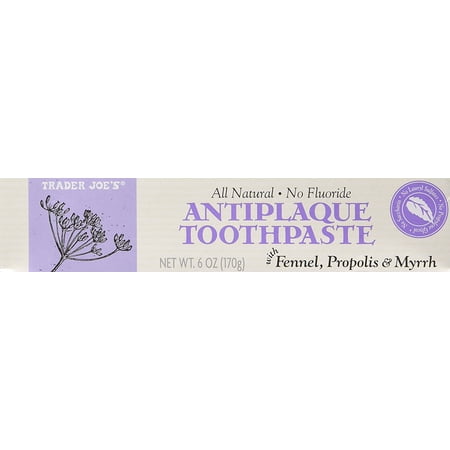 Trader Joe's All Natural No Fluoride Antiplaque Toothpaste