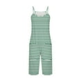thumbnail image 5 of FAIWAD Rompers for Women Summer Casual Short Jumpsuits Overalls with Pockets Striped Jumpers, 5 of 5