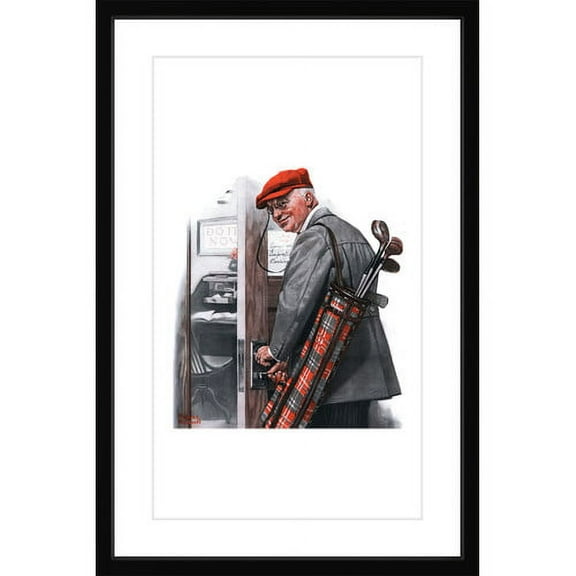 Marmont Hill "Important Business" by Norman Rockwell Framed Art Print