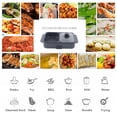 thumbnail image 5 of Electric Grill with Hot Pot, Portable Electric Hot Pot Barbecue Grill 1200W 110V, 2 Gear Power adjustable, Fast Heating, Non-Stick Electric Hot Pot and Griddle for Party Dorm (black), 5 of 6