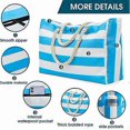 thumbnail image 4 of Beach Bags for Women- Beach Bags Waterproof Sandproof Beach Tote bag with Zipper for Pool Gym Travel Beach Tote, 4 of 4