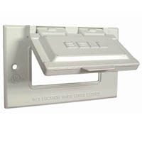 1G WHITE GFCI OULTET COVER