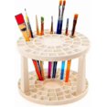 thumbnail image 1 of 49 Hole Plastic Pencil Brush Holder Multi Bin Organizer - Desk Stand Holding Rack For Markers, 1 of 4