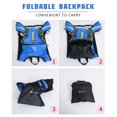 thumbnail image 4 of Mochila de hidratación impermeable, ligera, con ribete reflectante, mochila plegable para vejiga de agua de 2L, ideal para correr, andar en bicicleta, escalar y acampar, mochila para actividades al, 4 of 6
