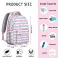 thumbnail image 6 of Tropical Flamingo School Backpack - Padded 17 Inch Laptop Compartment, Multiple Zippered Pockets for High School Essentials, Fashionable Bookbag, 6 of 6