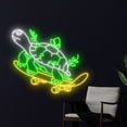 thumbnail image 2 of Handmadetneonsign Turtle Skateboarding Neon Sign, Skateboarding Wall Art Decor, Skateboarding Room Wall Decor, 2 of 5