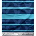 thumbnail image 1 of Soimoi Tissu en Coton Canevas Rayé & Imprimé Cachemire pour Couture, Largeur 56 Pouces, 1 of 3