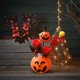 thumbnail image 5 of Ramo de calabaza de Halloween con hojas de arce y rosas - Arreglo de flores artificiales para decoración de mesa otoñal y centro de mesa de Acción de Gracias, 5 of 6