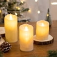 thumbnail image 1 of Velas LED Navidad Boda Fiesta de cumpleaños 3PCS Lágrimas finas Mecha Velas de simulación JAMW Sencillez, 1 of 5